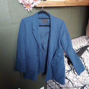 Banana Republic Linen Blue Blazer
